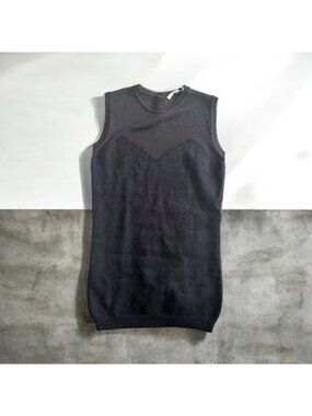 CARVEN Black Sweetheart Lined Tank Top Size XS